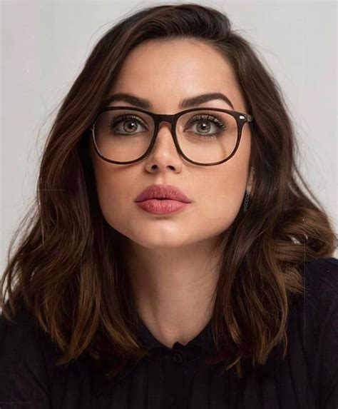 girl with brown hair and glasses|Trendy Glasses Styles for Brown Hair